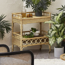 Kokomo Rattan Bar Cart