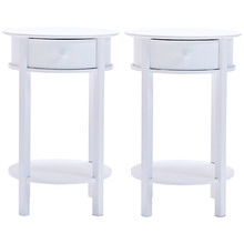 Morin Round Bedside Tables (Set of 2)