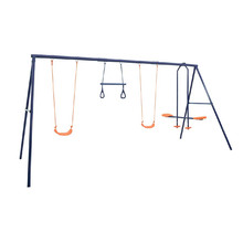 4 Piece Outdoor Action Swing & Seesaw Set