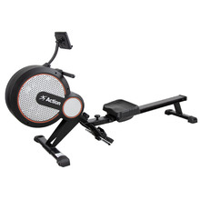 Black Air Resistance Rowing Machine