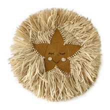 Round Cotton & Raffia Wall Hanging