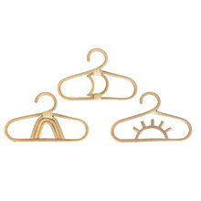 3 Piece Rattan Baby Clothes Hanger Set