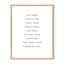 Within You Framed Printed Wall Art