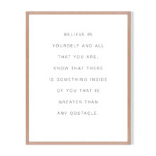 Believe Framed Printed Wall Art