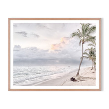 Beach Clouds Framed Printed Wall Art