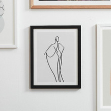 Line Girl 2 Framed Wall Art