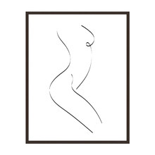 Caligirl 1 Framed Printed Wall Art
