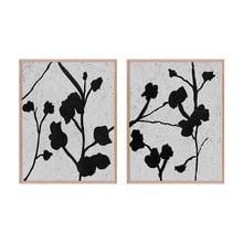 Bold Textures I Framed Printed Wall Art Diptych