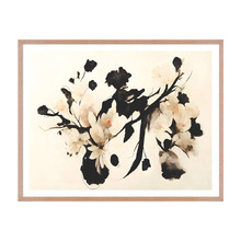 Positive Floral Framed Paper Print Wall Art