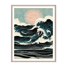 Influential Wave II Framed Paper Print Wall Art