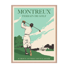 Golf Poster II Framed Paper Print Wall Art