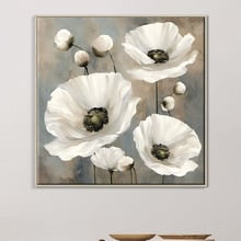 White Whispers Canvas Wall Art