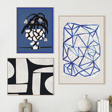 3 Piece Geometric Echoes Canvas Wall Art Set