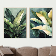 Vibrant Foliage Canvas Wall Art Diptych