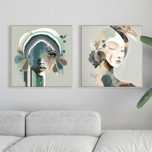 2 Piece Fragmented Beauty Canvas Wall Art Set