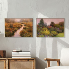 2 Piece Floral Haze Canvas Wall Art Set