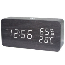 LED Digital Alarm Clock with Humidity & Temperature Display