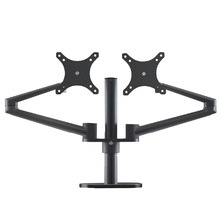 Black Aluminium Dual Monitor Arm