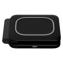 Black 2-in-1 Folding Wireless Charging Pad