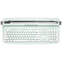 Retro Bluetooth Wireless Keyboard with Tablet Holder