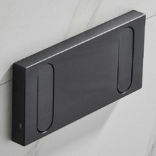 Hugo Black Aluminium Alloy 2 Robe Hook
