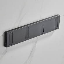 Hugo Black Aluminium Alloy 4 Robe Hook