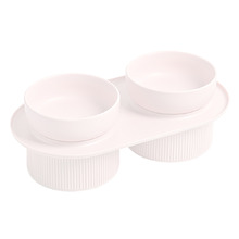 Double Bowl Ceramic Pet Feeder
