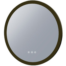 Black Chante Dimmable LED Demister Mirror