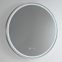 Sphere 61cm Aluminium LED Mirror with Demister & Bluetooth