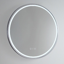 Sphere 81cm Aluminium LED Mirror with Demister & Bluetooth