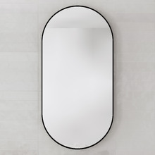 Modern 91cm Oblong Aluminium Wall Mirror