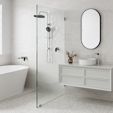 Modern 91cm Oblong Aluminium Wall Mirror