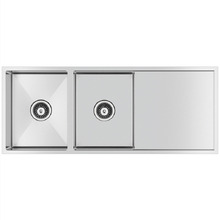 Elon Conventional 1160mm Double Stainless Steel Kitchen Sink with Drainer