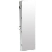 White Verra Wall Mounted LED Jewellery Cabinet