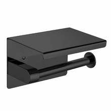 Black Single Toilet Paper Holder