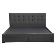 Charcoal Edan Bed Frame with Storage Drawers