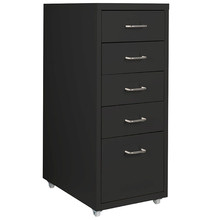 Aniela 5 Drawer Metal Filing Cabinet