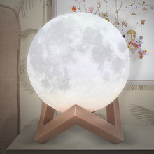 Florianus 3D LED Moon Light with Touch Sensor