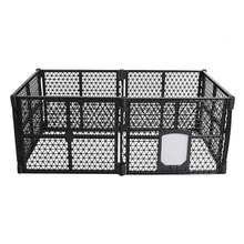 Black 6 Panel Foldable Pet Playpen