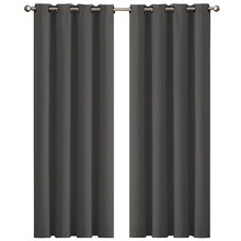 Triple Layer Ampere Blockout Eyelet Curtains (Set of 2)