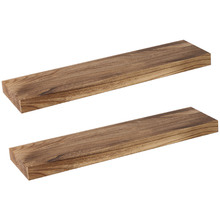 Araceli 61cm Paulownia Wood Floating Shelves (Set of 2)
