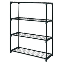 Green 4 Tier Steel Pot Plant Stands (Set of 2)