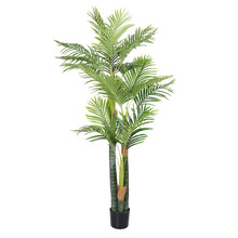 180cm Potted Faux Hawaii Palm Tree