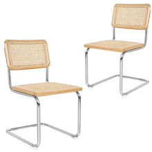 Devan Cesca Replica Rattan Cantilever Dining Chairs (Set of 2)