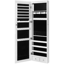 White Dotter Jewellery Cabinet with LED