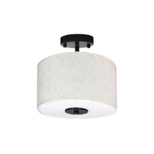 Ophelia Steel Semi Flush Mount Ceiling Light