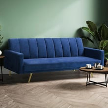 Aspen 3 Seater Velvet Sofa Bed