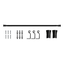 Lena Single Curtain Rod & Finials Set