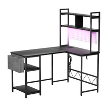 Vesper L-Shape LED Gaming Desk
