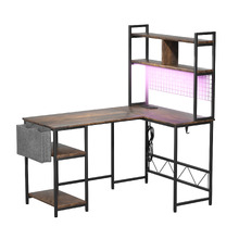 Vesper L-Shape LED Gaming Desk